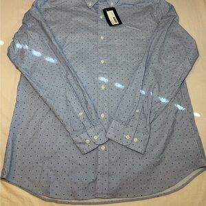 Hawker Rye Shirt Mens Blue Long Sleeve Button Down -Size Large - NWT